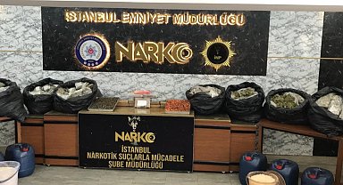 İstanbul'da zehir tacirlerine operasyon: 343 kilo uyuşturucu madde ele geçirildi