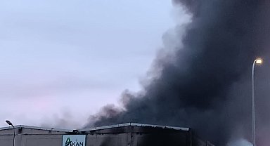 İzmir'de yağ fabrikasında korkutan yangın