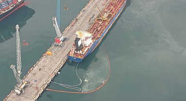 İzmit Körfezi'ni kirleten tanker gemisi deniz uçağı ile tespit edildi