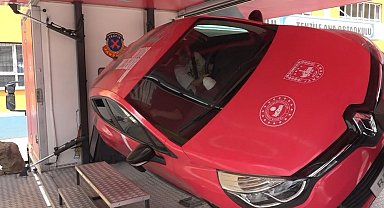 Jandarma mobil trafik eğitim tırı Erciş'te