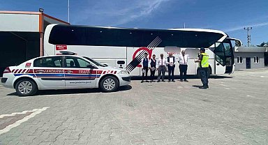 Jandarmadan otobüs sürücülerine "Trafik Güvenliği" eğitimi