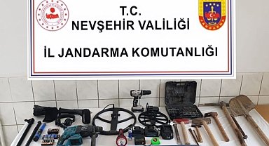 Kaçak kazı yapanlar suçüstü yakalandı