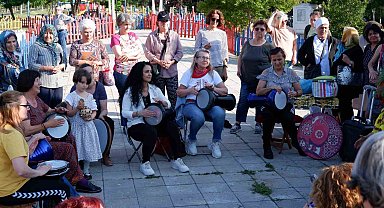 Kadınların kurduğu darbuka ritim grubu ilgi görüyor