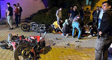 Kağızman'da 2 motosiklet kafa kafaya çarpıştı: 2 ağır yaralı