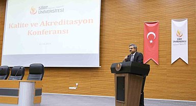 Kalite ve akreditasyon konferansına katıldı