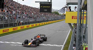 Kanada Grand Prix'sinde kazanan Max Verstappen