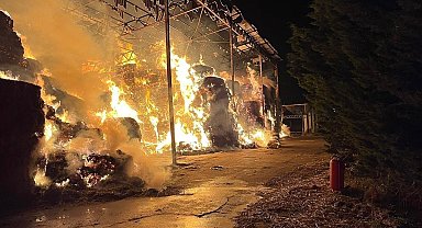 Karacabey'de korkutan çiftlik yangını