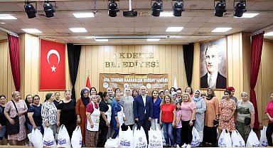 Karakılçık buğdayından elde edilen unlar, kadın kooperatiflere hediye edildi