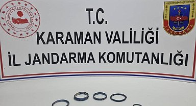 Karaman'da jandarmadan tarihi eser operasyonu