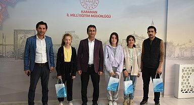 Karamanlı öğrenciler hazırladıkları proje ile bölge 3'sü oldular