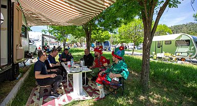 Karavan tutkunları Harmancık'ta buluştu