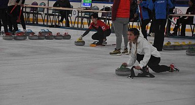 Kars'ta Curling Türkiye Şampiyonası heyecanı sürüyor
