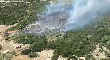 Kaş'taki orman yangını yarım saatte kontrol altına alındı