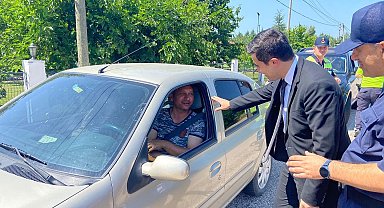 Kaymakam Çelik yol denetiminde