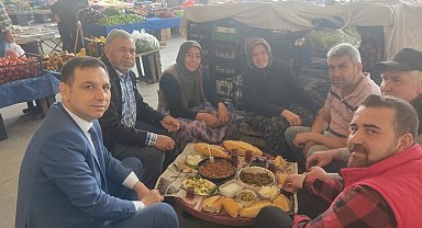 Kaymakam Sülün pazarcı esnafının davetini geri çevirmedi