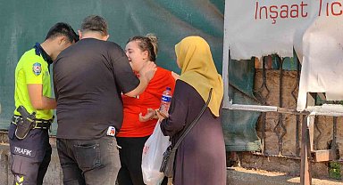 Kazaya karışan kadın sürücü gözyaşlarına boğuldu: 2 yaralı