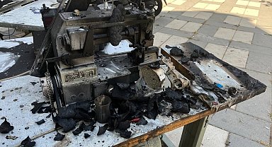 Kilis'te tekstil atölyesinde yangın