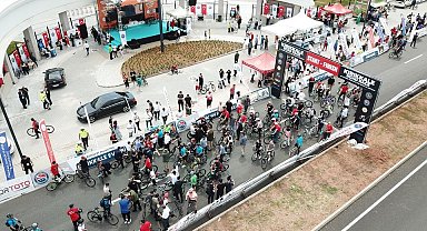 Kırıkkale'de bisikletini alan vatandaş halk turuna katıldı