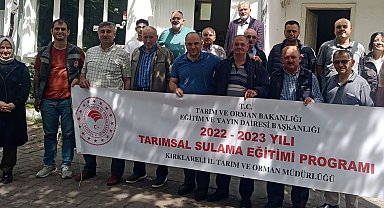 Kırklareli'nde tasarruflu su kullanımı eğitimi