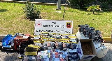 Kocaeli'de operasyon: 11 bin 680 bandrolsüz makaron ele geçirildi