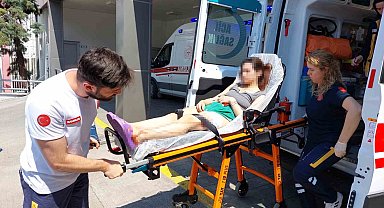 Kocasının bıçakladığı kadın hastanelik oldu