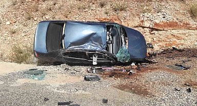 Kontrolden çıkan otomobil takla attı: 1 yaralı