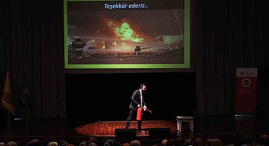 Konya Büyükşehir İtfaiyesi'nde Kur'an kursu öğreticilerine "Yangın ve İlkyardım " semineri