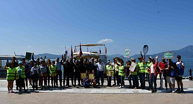 Köyceğiz'de göl temizliği etkinliği yapıldı