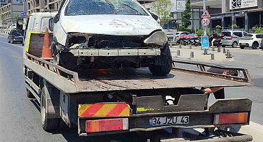 Küçükçekmece'de kaza: 1 yaralı