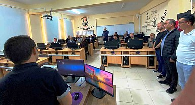 Kulu METEM'de bilgisayar laboratuvarı açıldı