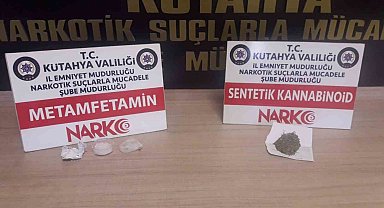 Kütahya'da şüpheli şahsın üzerinde uyuşturucu madde ele geçirildi