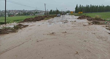 Kuvvetli yağış tarım arazilerinde hasara neden oldu