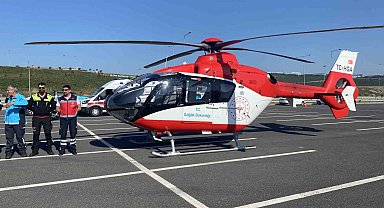 Kuzey Marmara'ya helikopter indi, gören dönüp bir daha baktı
