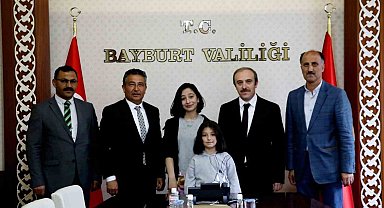 LGS Türkiye birincisinden Vali Epcim'e ziyaret