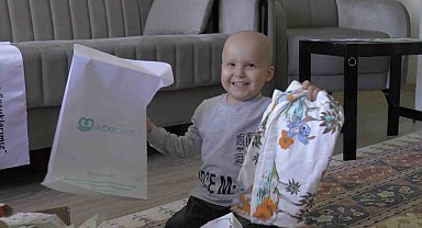 Lösemi hastası depremzede Ömer'e bayram öncesi moral ziyareti