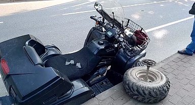 Mahalle Muhtarı ATV ile kaza yaptı