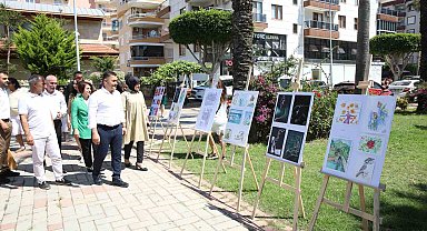 Mahmutlar 'da el sanatları kursları yıl sonu sergisi açıldı