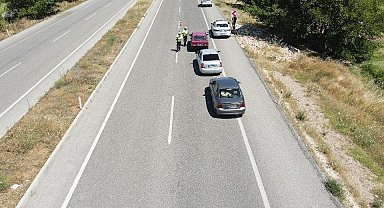 Malatya polisinden dronlu bayram denetimi