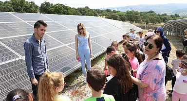 Manisa'da öğrenciler Seyitli GES'i inceledi