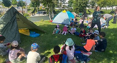 Minikler doğada yaşam eğitimi aldı