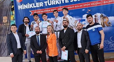 Minikler Türkiye Judo Şampiyonası'nda Kırklarelili sporcu kürsüde