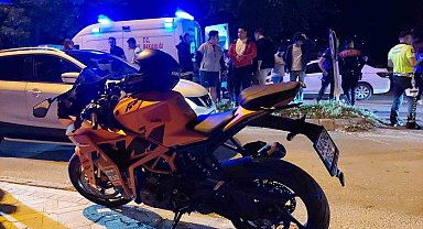 Motosiklet ile otomobil çarpıştı: 1 yaralı