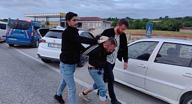 Nefes kesen kovalamacada 50 kilometre sonra yakalandı