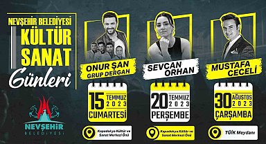 Nevşehir Belediyesi yaz konserleri Temmuz ayında başlıyor