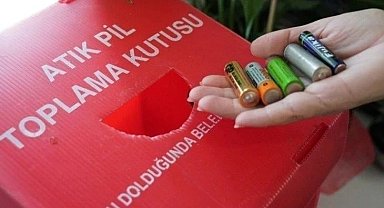 Okullarda 1,5 tondan fazla atık pil toplandı