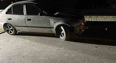 Önüne köpek çıkan sürücü köprünün bariyerlerine çarptı:1 yaralı