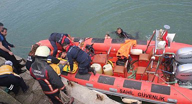 Ordu'da denize atlayan şahıs kurtarıldı