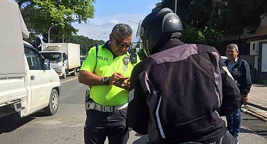 Ordu'da motosiklet sürücülerine 1 saatlik denetimde 10 bin 449 lira ceza