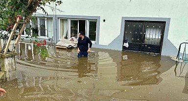 Ordu'da sel: Evler ve tarım arazileri sular altında kaldı