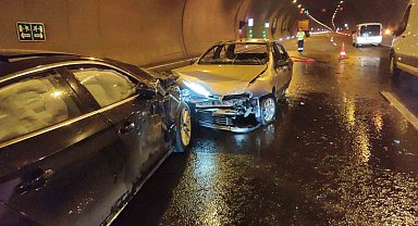 Orhangazi Tüneli'nde alevlere teslim olan araç çekicide yeniden yangındı